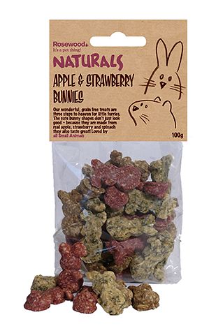 Apple, Strawberry & Spinach Bunnies