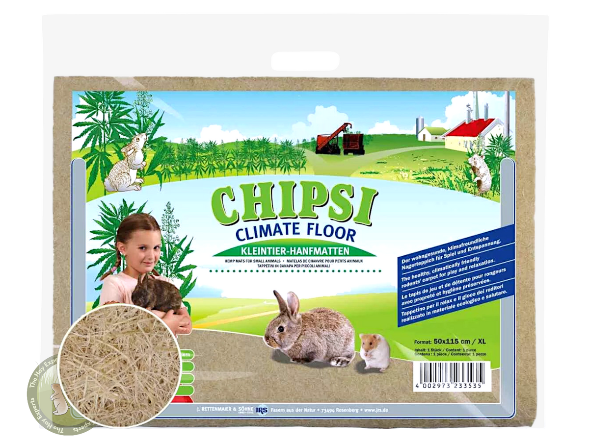 Chipsi Climate Floor Hemp Mat: Natural Comfort underfoot for all small animals