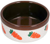Ceramic Carrot Bowl 5 inch - Brown