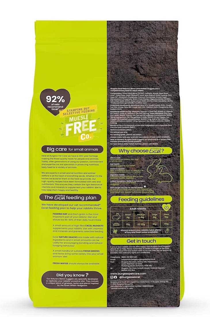 Excel Rabbit Nature's Blend - 1.5kg