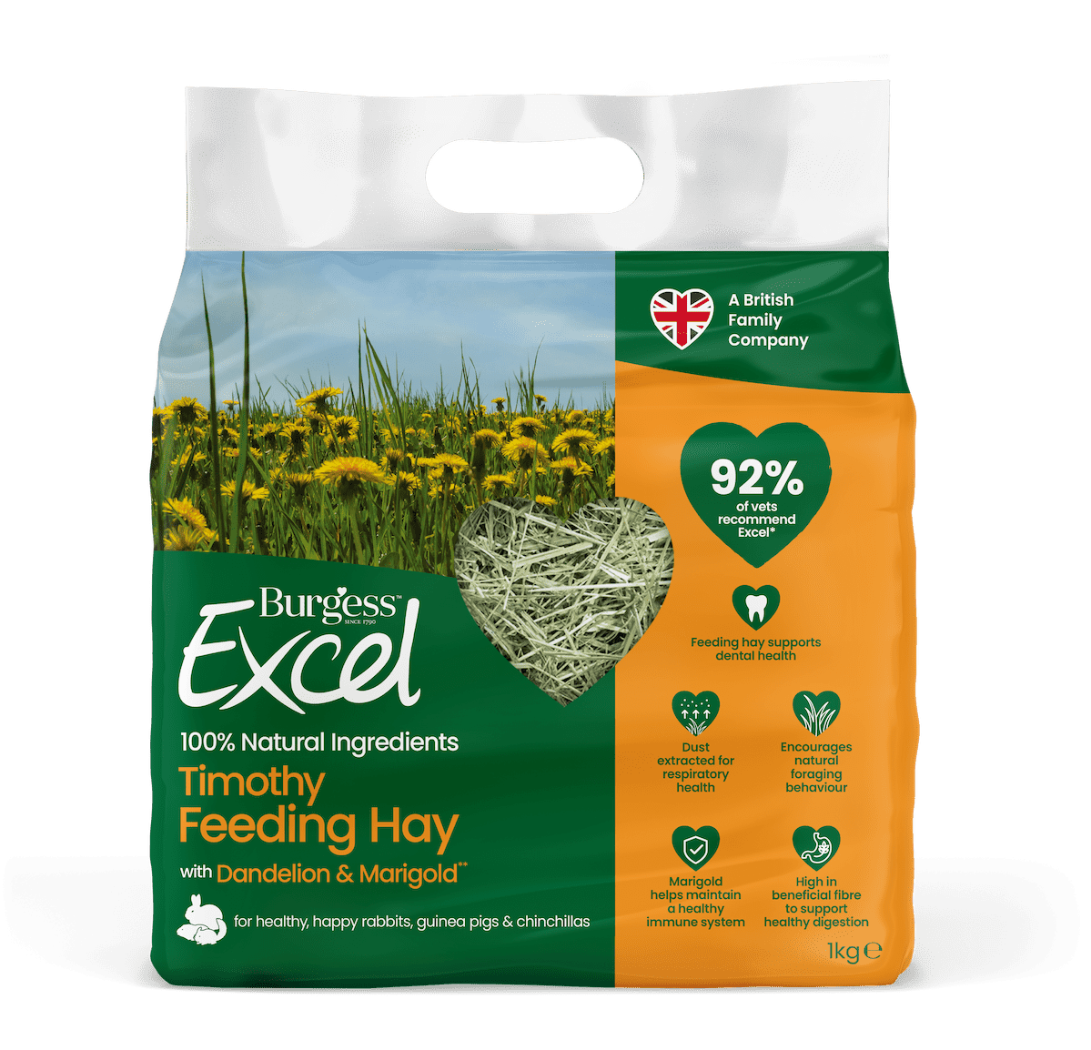 Burgess Excel Dandelion & Marigold Timothy Feeding Hay | The Hay Experts