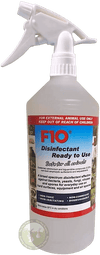F10 Disinfectant Spray RTU: Broad spectrum disinfectant for all animals