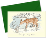 For You My Deer- Two Bad Mice Christmas Card by artist Anita Jeram. High quality greetings card, individually wrapped.