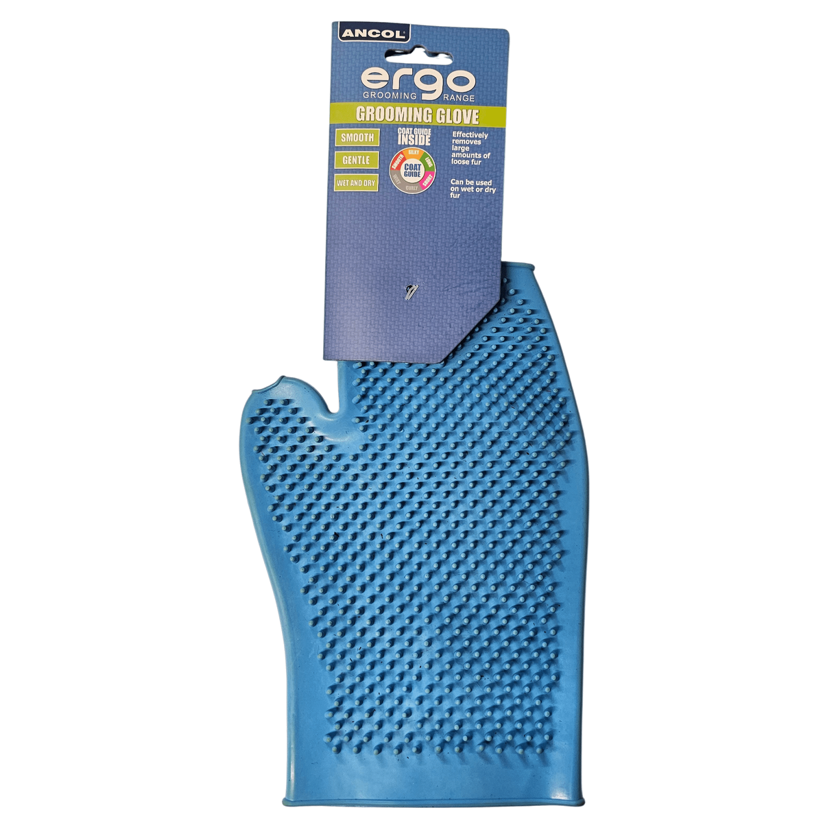 Ancol Ergo Grooming Glove | Easily remove loose fur from larger pets & furnishings