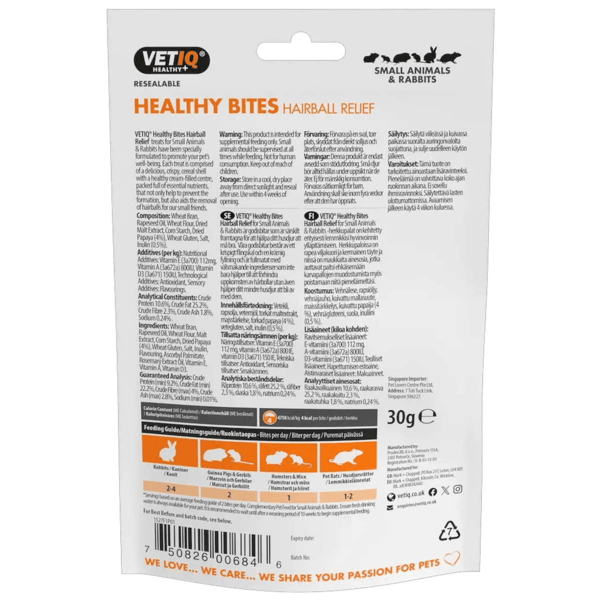 Hairball Relief Healthy Bites (VetIQ)