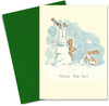 Here's The Tail- Two Bad Mice Christmas Card by artist Anita Jeram. High quality greetings card, individually wrapped.
