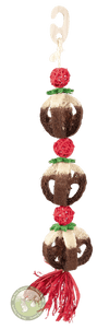 Rosewood Cupid & Comet Loofa Pudding Garland Toy for Rabbits & Other Small Animals