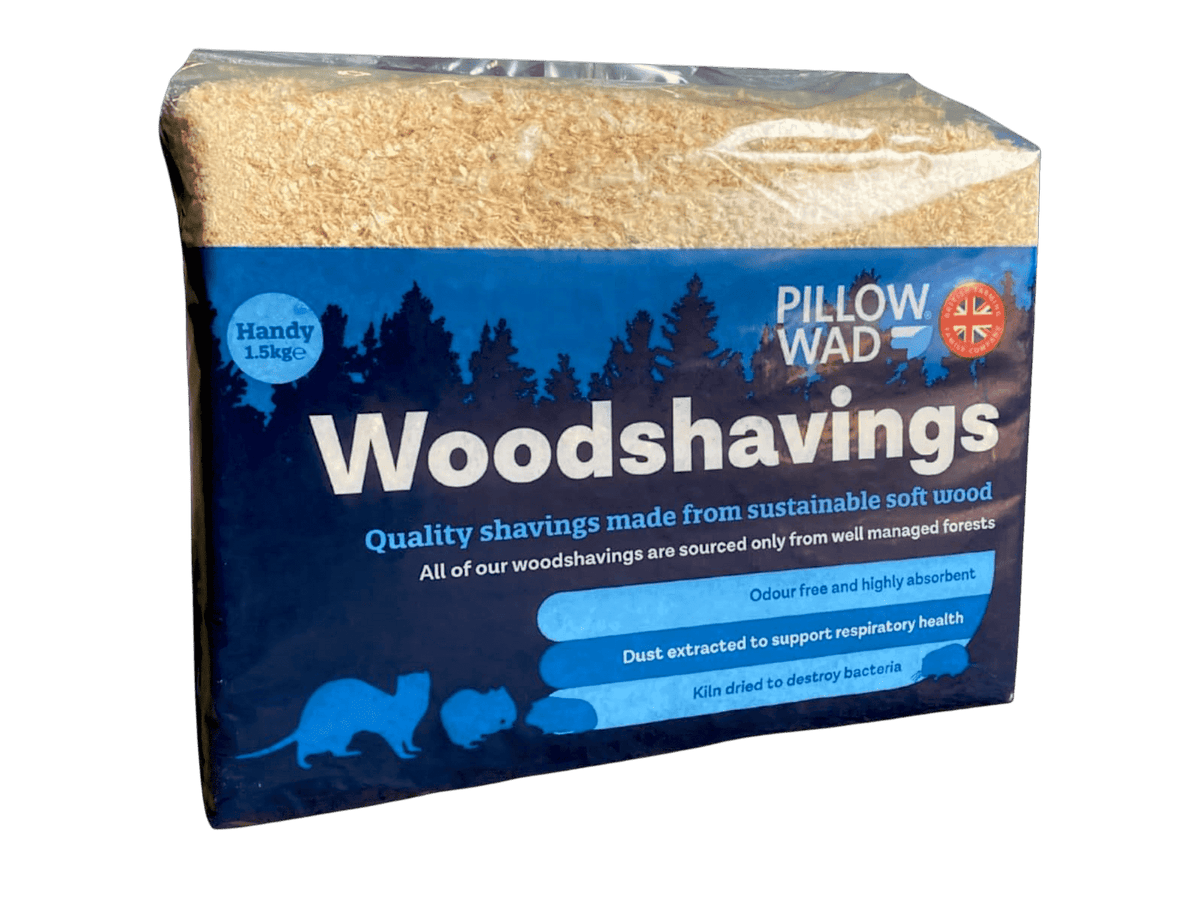 Pillow WadWoodshavings: Soft, safe kiln-dried, dust extracted.