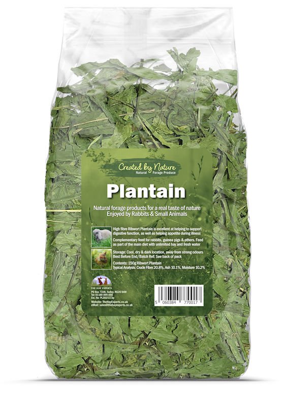 The Hay Experts Plantain - 150g bag