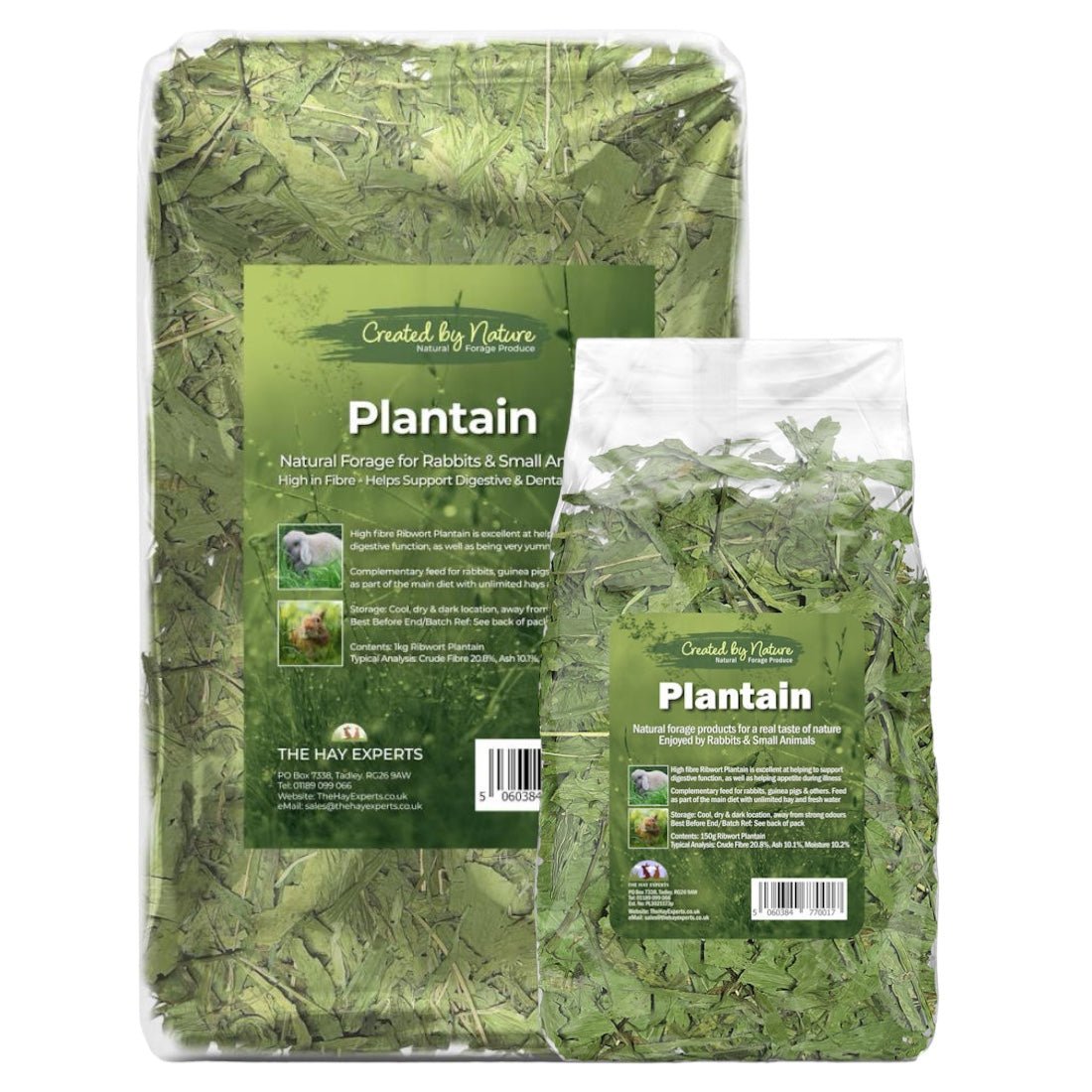 The Hay Experts Plantain - in 150g or 1kg bags
