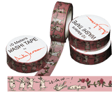 Two ad Mice Ring of Roses Washi Tape with drawings by Anita Jeram
