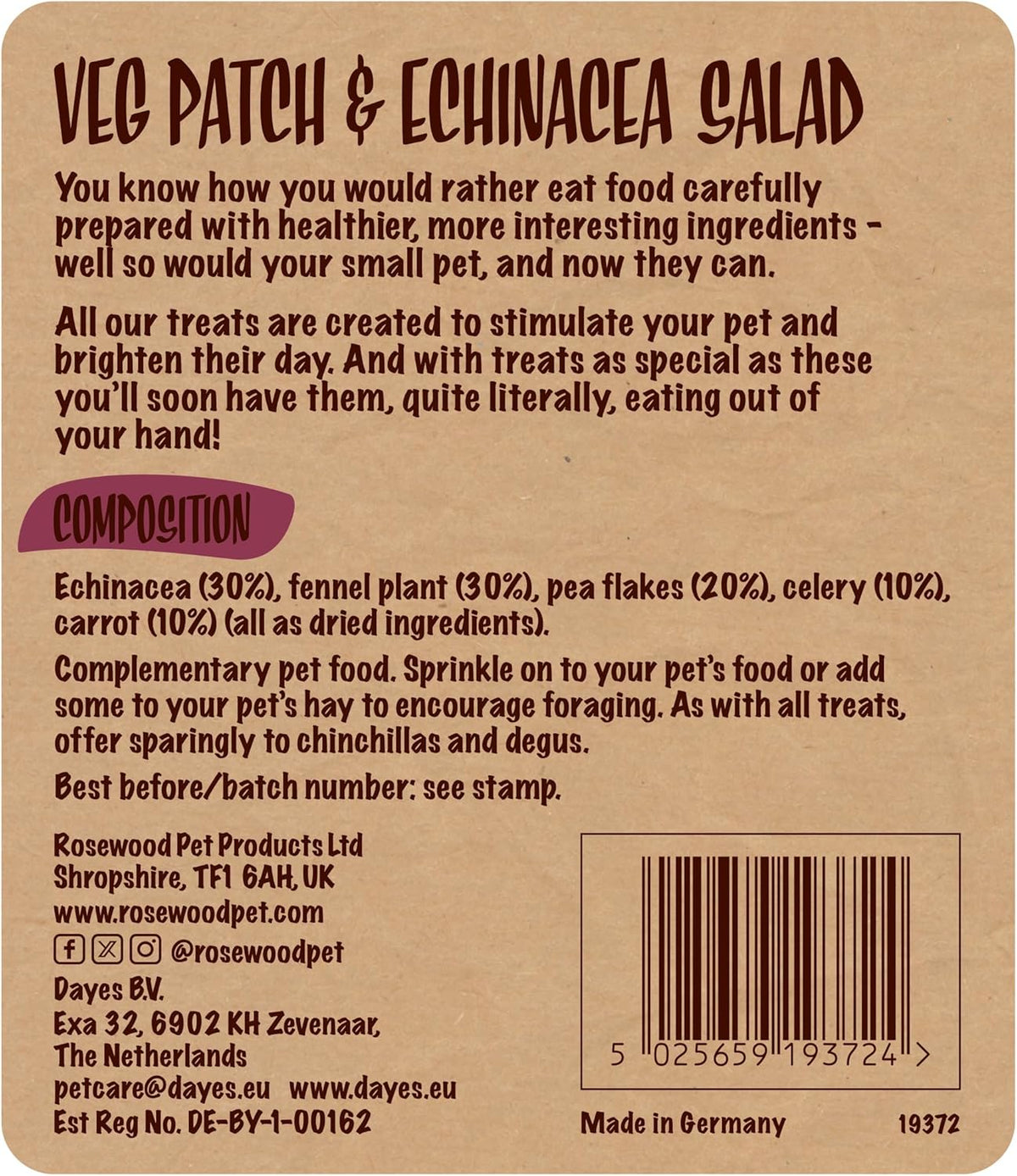 Veg Patch & Echinacea Salad 150g