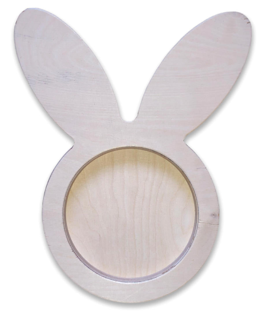 Large Wooden Rabbit Bowl