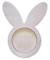 Large Wooden Rabbit Bowl