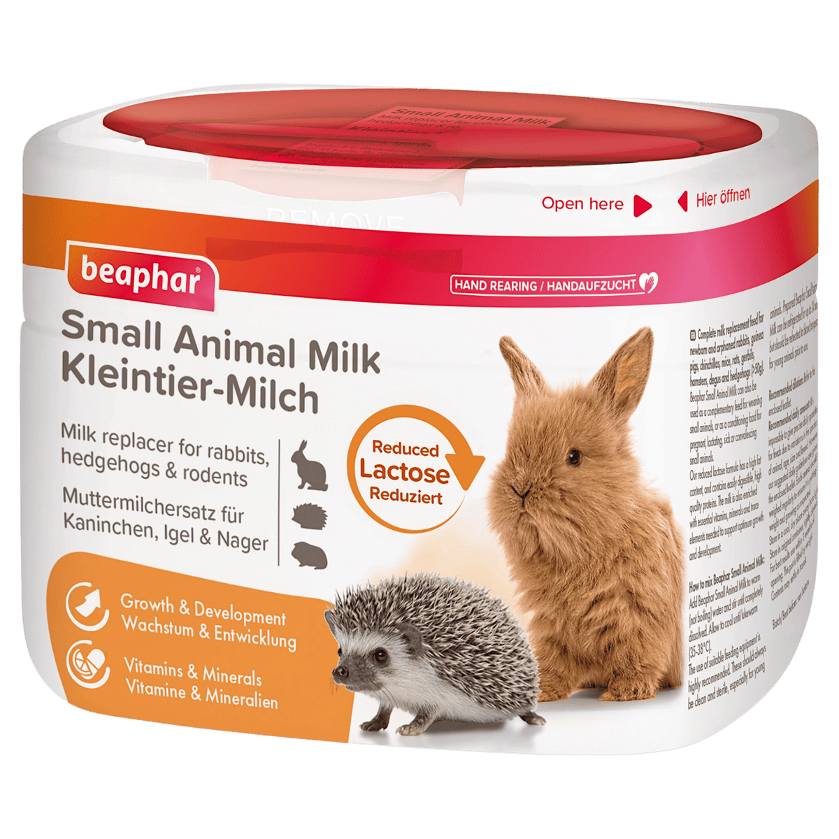 Beaphar Small Animal Milk: Low Lactose milk for rabbits, hedgehogs & rodents