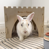 Ancol Small Animal Pet Castle Hide - for rabbits, guinea pigs & others; being used inside