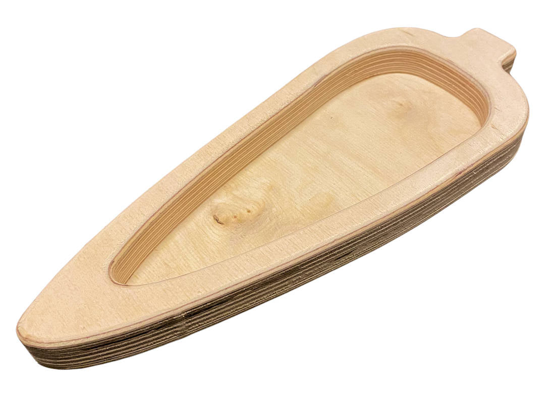 Wooden Carrot Bowl