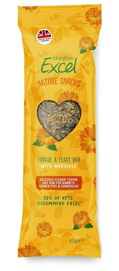 Excel Forage & Feast Hay Bar with Marigold
