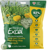 Excel Long Stem Feeding Hay with Marigold for rabbits & more. High fibre