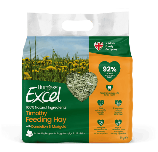 Burgess Excel Dandelion & Marigold Timothy Feeding Hay | The Hay Experts