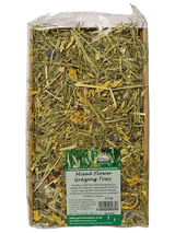 Nature's Own Mixed Flower Grazing Tray for rabbits, guinea pigs & more. Natural & tasty!