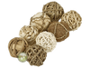 Rosewood Nature Fun Balls - pack of 8 balls made from plant material for all small animals & larger birds