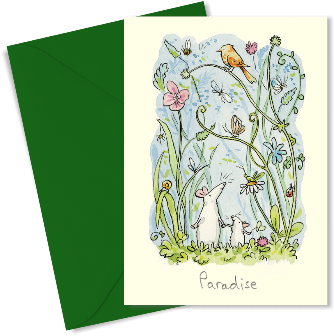 Two Bad Mice Card paradise with illustration by Anita Jeram