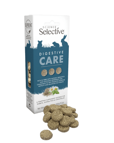 Science Selective Digestive Care Supplement for rabbits, guinea pigs & chinchillas box and supplements loose by the box