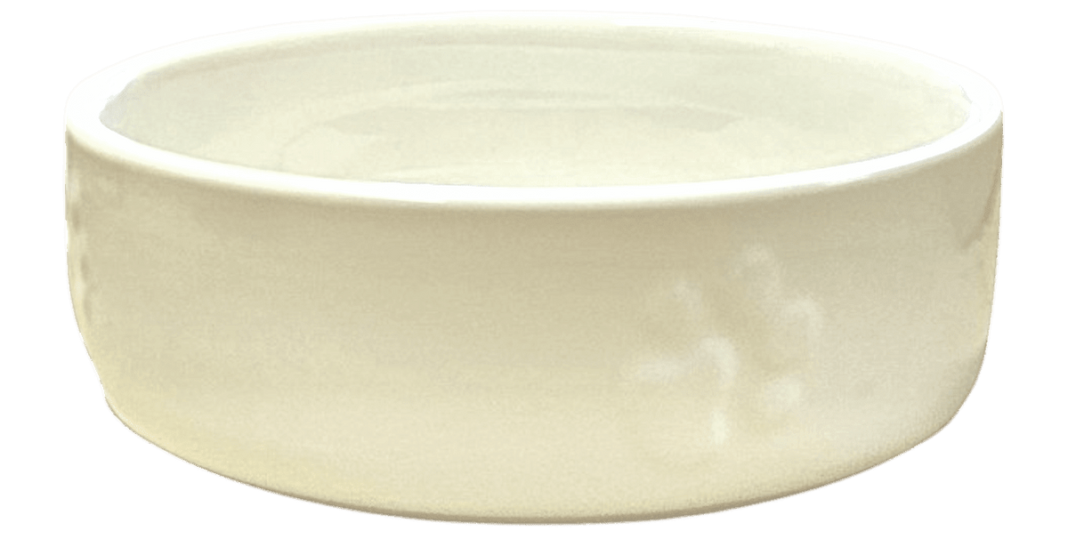 Scruffs Icon Pet Bowl 15cm - Cream: Sturdy food or water bowl for rabbits and others