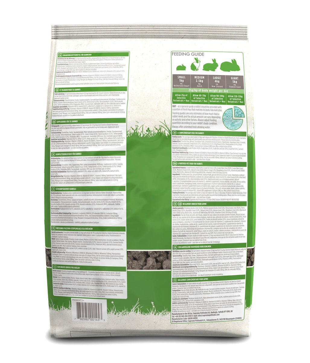 Selective Naturals Botanicals Rabbit Food | The Hay Experts
