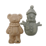 Veggie Burst Snowman & Teddy Duo