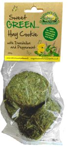 Sweet Green Hay Cookies with Dandelion & Peppermint