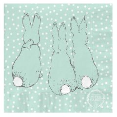 Peter Rabbit™ Contemporary 3-ply Paper Napkins - Cotton Tail