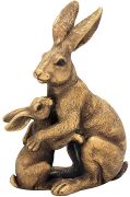 Bronzed Hare with Baby