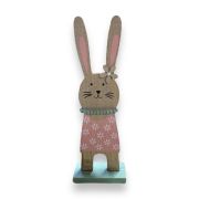 Beaded Bunny Ornament - Pink