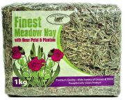 Finest Meadow Hay with Rose & Plantain (Pure Pastures) - 1kg