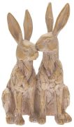 Driftwood Pair of Hares
