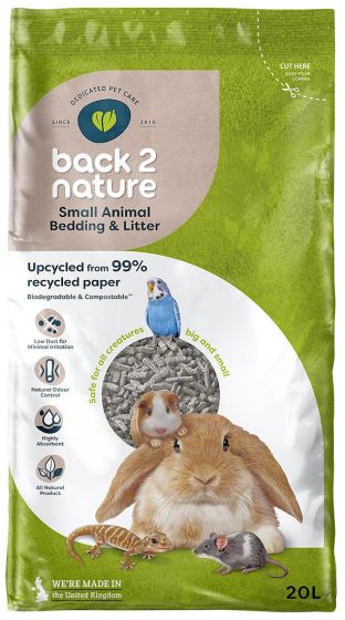 Back 2 Nature Small Animal Litter Bedding - 20ltr
