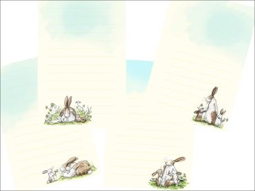 Meadow Rabbits Memo Pad