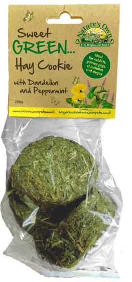 Sweet Green Hay Cookies with Dandelion & Peppermint